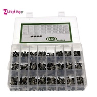 840Pcs/Set 24Values TO-92 Transistor BC547 BC327 BC337 2N2222 3904 PNP/NPN Transistors Set Electroni