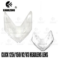 HIGH QUALITY HEADLIGHT LENS FOR HONDA CLICK 125i/150i V2/V3 MOTORCYCLE (LENS ONLY) COD