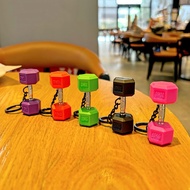 GANTUNGAN Dumble Barbell Keychain Cute Gym Accessories Fitness Keychain