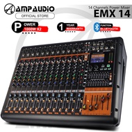 PRONIC 14 Channel Power Mixer 2x1000W With Bluetooth USB Audio Interface and Phantom Power