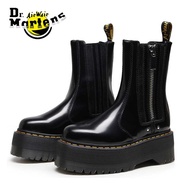 Dr. Martens 2976 MAX LEATHER PLATFORM CHELSEA BOOTS Rubber Sole Wear Resistant Slip Overfoot Ladies Martin Boots
