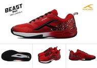 HUNDRED รองเท้าแบดมินตันรุ่น BEAST MAX (HBFS-2M098-4) RED/BLACK badminton Shoe