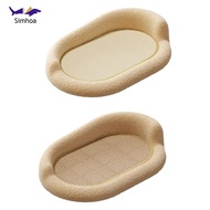 [Simhoa] Oval Cat Scratcher Lounge Anti Slip Feet for Indoor Kitten 61x40x25cm Scratch Pad