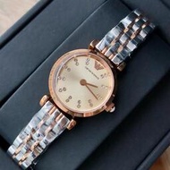 Armani 亞曼尼新款女士手錶時尚女錶表徑~22mm 進口日本石英機芯女錶 防水手錶 實物拍攝 放心下標 包裝齊全