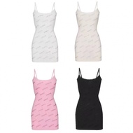 Skims Kardashian Logo Tight-Fitting Lace Dress