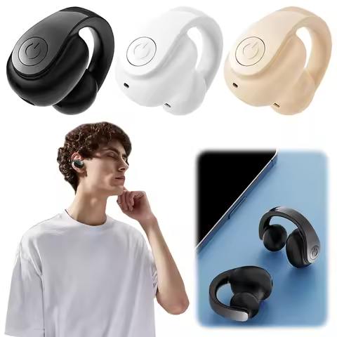 GD11 Wireless Clip On Ear Bud Bluetooth-Compatible 5.4 Earphone Noise Canceling EarBuds Outdoor Spor