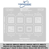 BGA Reballing Stencil For Qualcomm series CPU SM8350 SM8425 SM8450 SM8475 SM8550 SM7475 Snapdragon 7