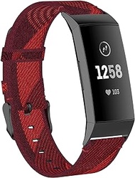 Fit for Fitbit Charge 4 Bands for Women Men, Breathable Adjustable Nylon Replacement Watch Band Straps Wristbands Bracelet Fit for Fitbit Charge 3/Charge 4/Charge 3 SE