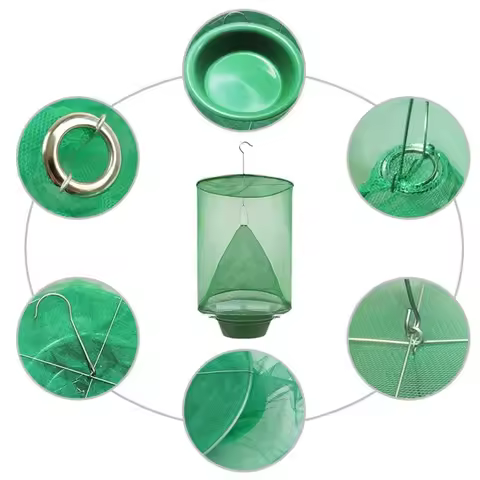 Fly Trap Flay Catchers Effective Fly Traps Fly Red Drosophila Fly Trap for Garden Ranch Orchard