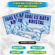 Crystal ice cube stickers for sale waterproof sticker vinyl sticker