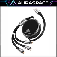 Uranus Z 3 in 1 USB 3.1A Retractable Cable up to 1.2m UZ-C311 AuraSpace