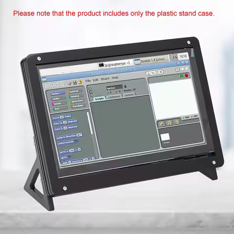 Case Plus Screen for Raspberry Pi 7in 1024*600 HDMI Display Case with Plastic Bracket Screen Case fo