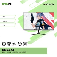 EasyPC | Nvision EG24XT 23.8" FHD 240Hz IPS Monitor For Desktop PC and Laptop 240Hz Monitor