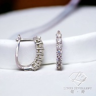 ［Real Moissanite］Can Pass Diamond Test 18K Gold Simple Row of Diamond Earrings ME001 Diamond Earrrin