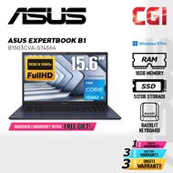 Asus 15.6" Expertbook B1 B1503CVA Laptop i5-1334U 16GB 512GB FHD Win11Pro 3Y Onsite - B1503CVA-S7456