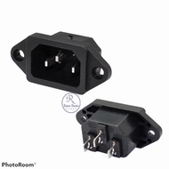 Socket Kabel Power AC male 3 Lubang Pin PSU Komputer PC CPU terminal