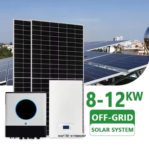 8kw-10kw-12kw Complete Solar System Kit with 'MPPT Controller and Lithium Ion Battery off Grid Solar