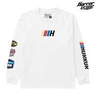 Horror Issue T-shirt Racer Man Long sleeve White - Premium Unisex Long sleeve Distro T-shirt S-XXL