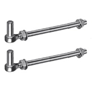 J Bolt Gate Hinges Steel J Bolt Gate Hinges Rustproof Door Hinges Simple Installation Pair for Wood 