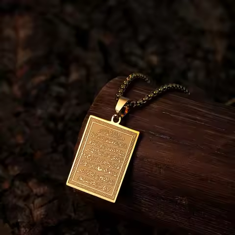 Chandler Name Square Pendant Necklace for Women Stainless Steel Jewelry Men Necklace