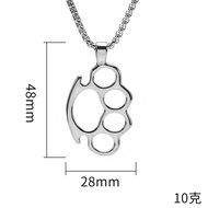 [Txma] PUNK ROCK thép không gỉ Titan Knuckle dusters đấm Mặt Dây chuyền vòng cổ cho nam giới trang s