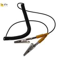 LIZMOMO Coiled Cord, 180cm / 71" 2mm Anti-Static ESD Grounding Cable, Male-to-Female Polyurethane Bl