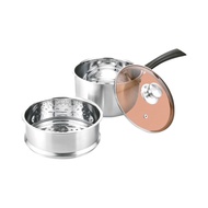 MILKI 2IN1 POT MILK POT STEAMER MILKPOT STEAMER 18CM MILK POT STEAMER
