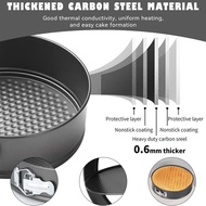 3Pcs Springform Cake Pan Non-Stick Cheese Cake Pan Removable Bottom Leakproof Cake Pan for Baking En