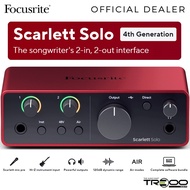 Focusrite Scarlett Solo (4th Gen) USB Audio Interface for Creators