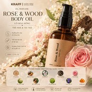 BODY OIL ROSE WOOD (OIL PERFUME) ROSE & WOOD - REJUVENATION & REGENERATIVE