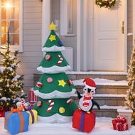 Inflatable Christmas Tree Outdoor 5.9ft Lighted Holiday Party Blow Up Christmas Tree Inflatables Out