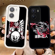 Z-43 Attack on Titan White Black Casing for VIVO Y33S Y01 Y33E Y55 Y75 5G V19 Neo V17 Case