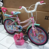 Sepeda Anak Perempuan 18 Inch Merk Trex Monchichi 18"