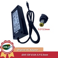 Genuine GM150-1200850 GVE 12V 8.5A 102W AC/DC Adapter Charger 5.5*2.5mm Power Supply Original