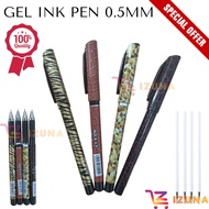 HITAM [IZUNA] Refill GEL PEN/PEN/GEL INK PEN 0.5MM Stationery/BALLPOINT PEN/School PEN Stationery Black INK Refill