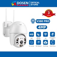 DOSEN cctv Camera for house 4MP Full HD Cctv camera wifi 360 wireless outdoor IP66 Weatherproof wireless connect phone V380 PRO APP
