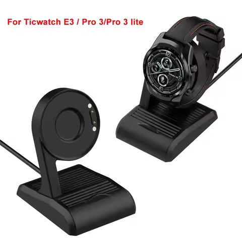 Charging Cradle Dock For TicWatch Pro 5 E3 Pro 3 GPS Charger Cable Stand For Ticwatch proX Pro3 LTE 