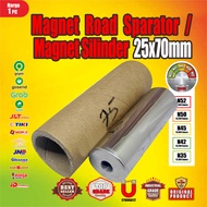 MAGNET ROAD SPARATOR MAGNET CYLINDER/ 25x70mm 25 x 70 mm