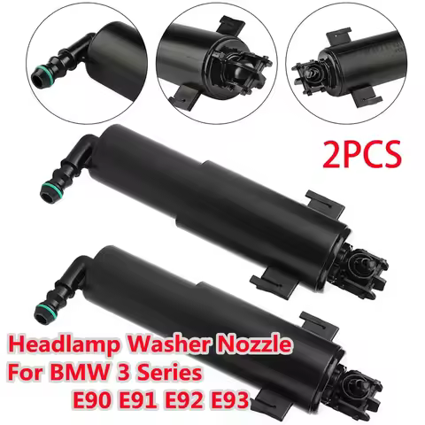 1/2pcs Headlight Cleaning Gun Headlamp Washer Nozzle For BMW 3 Series E90 E90N E91 E91N E92 E92 6167