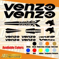 Venzo bike Stickers Venzo sticker Decals
