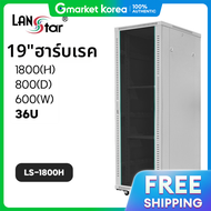 แร็คเซิร์ฟเวอร์ SAN DOL รุ่น LS-1800H ขนาด 1800 x 800 x 600 มิลลิเมตร (สูง x ลึก x กว้าง) 36U สีไอวอ