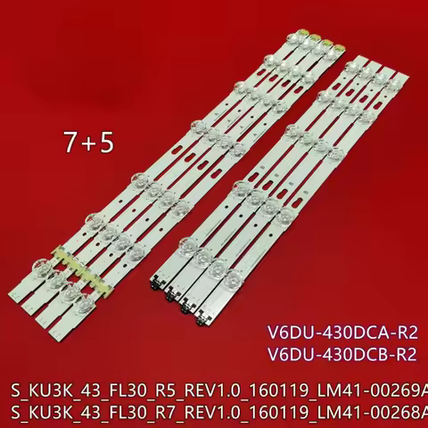 LED Strip For S_KU6K_43_FL30_L7 R5 V6DU-430DCA-R2 V6DU-430DCB-R2 LM41-00268A 00269A UA43KU6000 UA43K