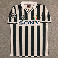 original Kappa 2025 Champions League Classic Retro Jersey 95-97 Juventus Home Short-sleeved Football