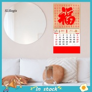 SLS_ Year of the Dragon Wall Calendar 2024 Wall Calendar 2024 Chinese New Year Wall Calendar Red Double Coil Monthly Calendar for Home Office Tearable Pages Southeast Asian
