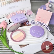 [INTO YOU] INTO YOU 3-Color Skin Tone Correcting Pressed Powder Three Colors Finishing Powder 7g