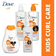Dove Kids Care for Curls, Coils & Waves Shampoo, Conditioner, Curl Cream & Detangler Dove Kids Shamp