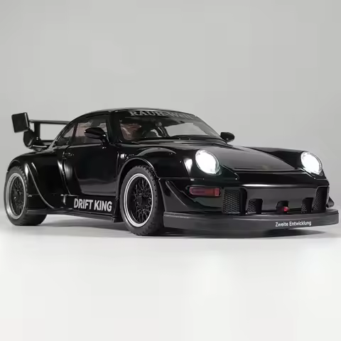 1:22 Porsche RWB 993 Targa 911 Supercar Alloy Model Alloy Car Model Sound And Light Children's Toys 