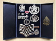 前朝皇家警察官階金屬徽章一套