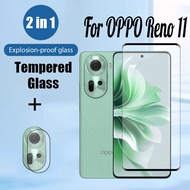 OPPO Reno 11 5G 2 in 1 Tempered Glass Screen Protector For OPPO Reno 11 F 10 Pro Plus 7 4G 5G Screen