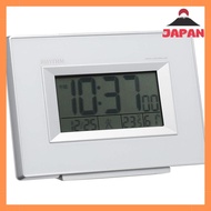 [Direct from Japan][Brand New]RHYTHM Alarm Clock Radio Wave Digital Fit Wave D194 Temperature/Humidity Calendar White RHYTHM 8RZ194SR03
